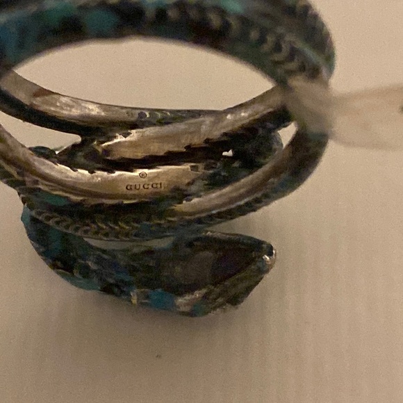 Gucci enamel double snake ring - Picture 3 of 16